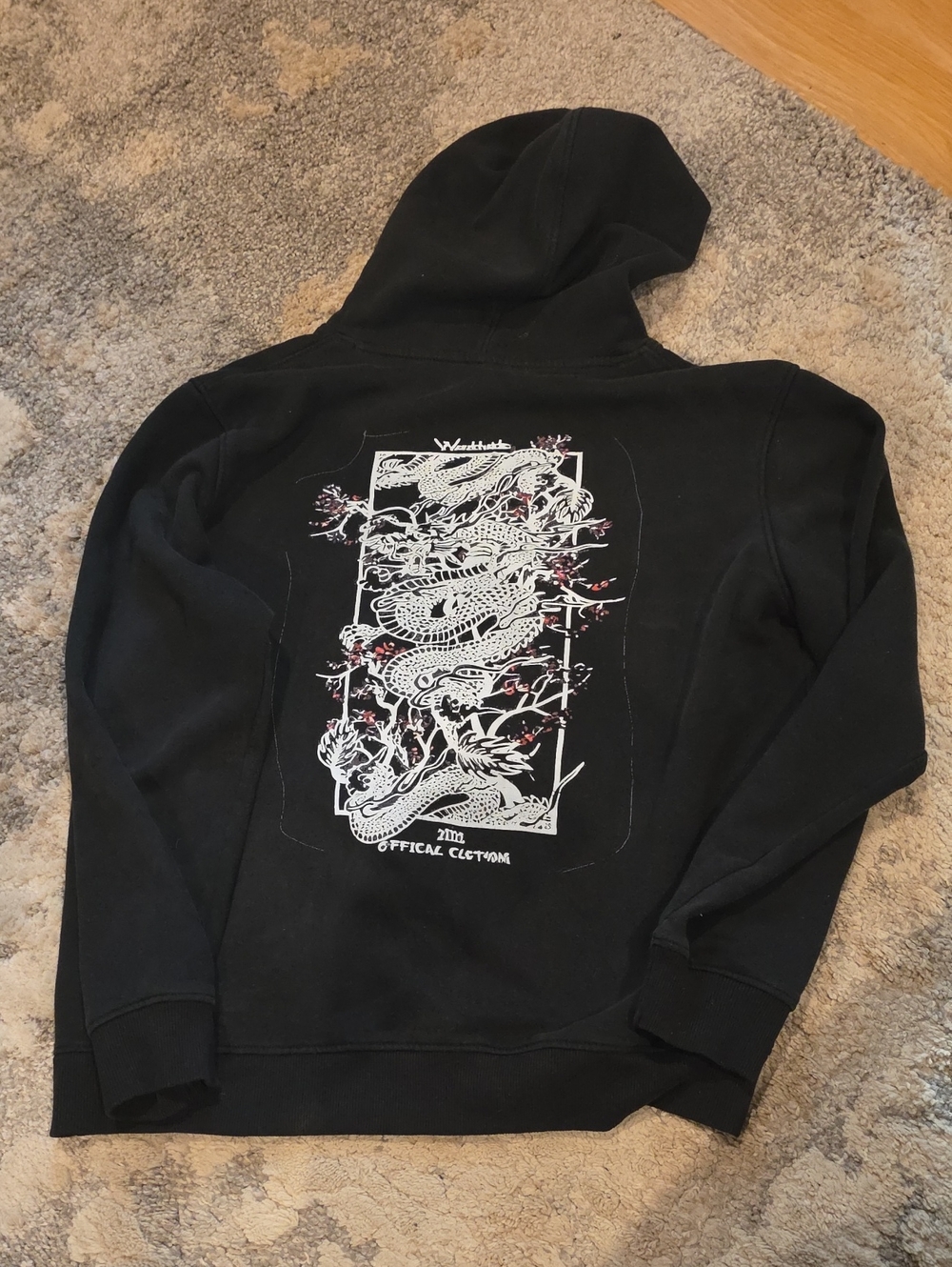 Black Dragon Graphic Hoodie - Unbranded